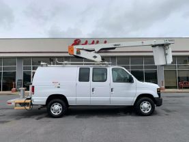 2013 FORD E350 SUPER DUTY 34FT BUCKET VAN VERSALIFT VANTEL29N BUCKET TRUCKS V8, FLEX FUEL, 5.4 LITER VAN 3D - Eddies Auto Sales