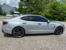 2019 GENESIS G70 SEDAN V6, TWIN TURBO, 3.3 LITER 3.3T ADVANCED SEDAN 4D at T&T Repairables - used car dealership in Spencer, Indiana.