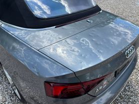 2019 AUDI A5 CONVERTIBLE 4-CYL, TURBO, 2.0 LITER PREMIUM PLUS CABRIOLET 2D at T&T Repairables - used car dealership in Spencer, Indiana.