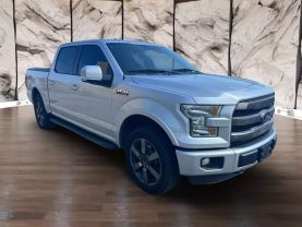 2016 FORD F150 SUPERCREW CAB PICKUP V8, FLEX FUEL, 5.0 LITER LARIAT PICKUP 4D 5 1/2 FT