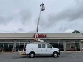 2013 FORD E350 SUPER DUTY 34FT BUCKET VAN VERSALIFT VANTEL29N BUCKET TRUCKS V8, FLEX FUEL, 5.4 LITER VAN 3D - Eddies Auto Sales