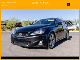 2012 LEXUS IS SEDAN V6, 2.5 LITER IS 250 SEDAN 4D