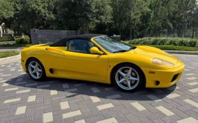 2001 FERRARI 360 SPYDER "MANUAL GATED 6-SPEED COUPE - 2