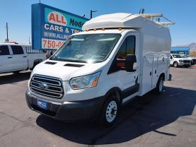 2018 FORD TRANSIT CUTAWAY CUTAWAY V6, FLEX FUEL, 3.7 LITER 350 HD CUTAWAY VAN 2D