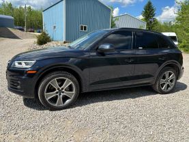 2020 AUDI Q5 SUV 4-CYL, TURBO, 2.0 LITER 45 TFSI PRESTIGE SPORT UTILITY 4D at T&T Repairables - used car dealership in Spencer, Indiana.