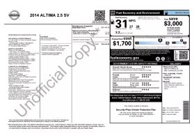 2014 NISSAN ALTIMA SEDAN 4-CYL, 2.5 LITER 2.5 SV SEDAN 4D