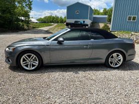 2019 AUDI A5 CONVERTIBLE 4-CYL, TURBO, 2.0 LITER PREMIUM PLUS CABRIOLET 2D at T&T Repairables - used car dealership in Spencer, Indiana.