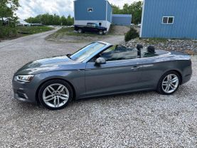 2019 AUDI A5 CONVERTIBLE 4-CYL, TURBO, 2.0 LITER PREMIUM PLUS CABRIOLET 2D at T&T Repairables - used car dealership in Spencer, Indiana.