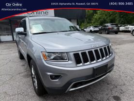 2014 JEEP GRAND CHEROKEE SUV V6, FLEX FUEL, 3.6 LITER LIMITED SPORT UTILITY 4D