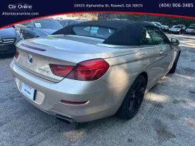2012 BMW 6 SERIES CONVERTIBLE V8, TWIN TURBO, 4.4 LITER 650I CONVERTIBLE 2D