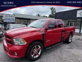 2013 RAM 1500 QUAD CAB PICKUP V8, HEMI, 5.7 LITER EXPRESS PICKUP 4D 6 1/3 FT