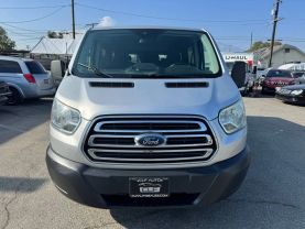 2015 FORD TRANSIT 150 WAGON PASSENGER V6, FLEX FUEL, 3.7 LITER XLT W/LOW ROOF W/SLIDING SIDE DOOR VAN 3D