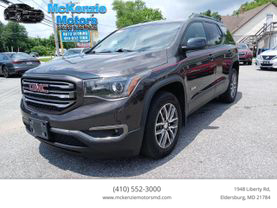 2017 GMC ACADIA SUV V6, 3.6 LITER SLE-2 SPORT UTILITY 4D