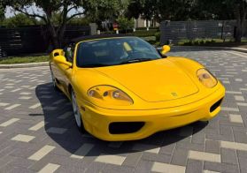 2001 FERRARI 360 SPYDER "MANUAL GATED 6-SPEED COUPE - 2