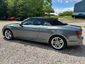 2019 AUDI A5 CONVERTIBLE 4-CYL, TURBO, 2.0 LITER PREMIUM PLUS CABRIOLET 2D at T&T Repairables - used car dealership in Spencer, Indiana.