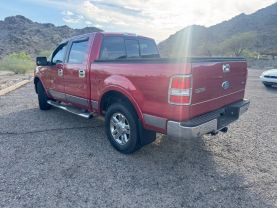 2008 FORD F150 SUPERCREW CAB PICKUP V8, FLEX FUEL, 5.4 LITER LARIAT PICKUP 4D 6 1/2 FT
