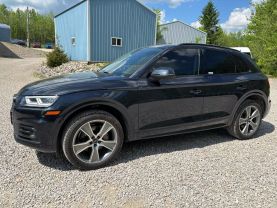 2020 AUDI Q5 SUV 4-CYL, TURBO, 2.0 LITER 45 TFSI PRESTIGE SPORT UTILITY 4D at T&T Repairables - used car dealership in Spencer, Indiana.