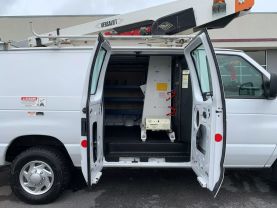 2013 FORD E350 SUPER DUTY 34FT BUCKET VAN VERSALIFT VANTEL29N BUCKET TRUCKS V8, FLEX FUEL, 5.4 LITER VAN 3D - Eddies Auto Sales