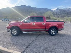 2008 FORD F150 SUPERCREW CAB PICKUP V8, FLEX FUEL, 5.4 LITER LARIAT PICKUP 4D 6 1/2 FT