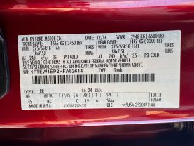 2017 FORD F150 SUPERCREW CAB PICKUP V6, ECOBOOST, 2.7T LARIAT PICKUP 4D 5 1/2 FT