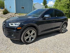2020 AUDI Q5 SUV 4-CYL, TURBO, 2.0 LITER 45 TFSI PRESTIGE SPORT UTILITY 4D at T&T Repairables - used car dealership in Spencer, Indiana.