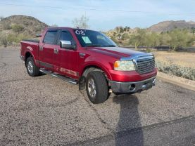 2008 FORD F150 SUPERCREW CAB PICKUP V8, FLEX FUEL, 5.4 LITER LARIAT PICKUP 4D 6 1/2 FT