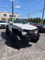 2014 JEEP WRANGLER SUV V6, 3.6 LITER UNLIMITED SAHARA SPORT UTILITY 4D