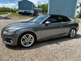 2019 AUDI A5 CONVERTIBLE 4-CYL, TURBO, 2.0 LITER PREMIUM PLUS CABRIOLET 2D at T&T Repairables - used car dealership in Spencer, Indiana.