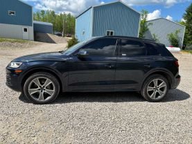 2020 AUDI Q5 SUV 4-CYL, TURBO, 2.0 LITER 45 TFSI PRESTIGE SPORT UTILITY 4D at T&T Repairables - used car dealership in Spencer, Indiana.