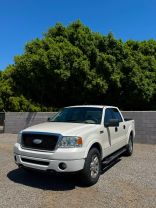 2007 FORD F150 SUPERCREW CAB PICKUP V8, FLEX FUEL, 5.4 LITER XLT PICKUP 4D 5 1/2 FT