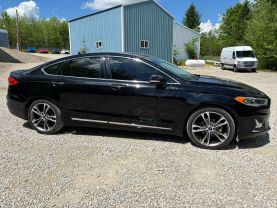 2020 FORD FUSION SEDAN 4-CYL, ECOBOOST, TURBO, 2.0 LITER TITANIUM SEDAN 4D at T&T Repairables - used car dealership in Spencer, Indiana.