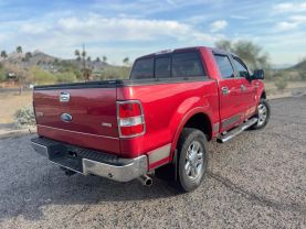 2008 FORD F150 SUPERCREW CAB PICKUP V8, FLEX FUEL, 5.4 LITER LARIAT PICKUP 4D 6 1/2 FT