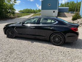 2019 GENESIS G70 SEDAN 4-CYL, TURBO, GDI, 2.0 LITER 2.0T ADVANCED SEDAN 4D at T&T Repairables - used car dealership in Spencer, Indiana.