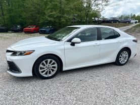 2023 TOYOTA CAMRY SEDAN 4-CYL, 2.5 LITER LE SEDAN 4D at T&T Repairables - used car dealership in Spencer, Indiana.