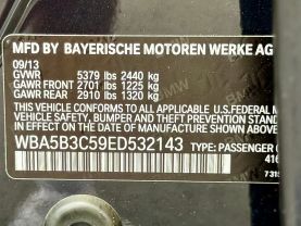 2014 BMW 5 SERIES SEDAN 6-CYL, TURBO, 3.0 LITER 535I XDRIVE SEDAN 4D