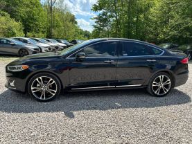 2020 FORD FUSION SEDAN 4-CYL, ECOBOOST, TURBO, 2.0 LITER TITANIUM SEDAN 4D at T&T Repairables - used car dealership in Spencer, Indiana.