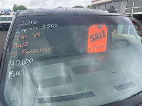 2016 CHEVROLET EXPRESS 3500 15 PASSENGER VAN PASSENGER VANS V8, 4.8 LITER LT EXTENDED VAN 3D - Eddies Auto Sales