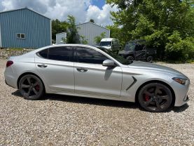 2019 GENESIS G70 SEDAN V6, TWIN TURBO, 3.3 LITER 3.3T ADVANCED SEDAN 4D at T&T Repairables - used car dealership in Spencer, Indiana.