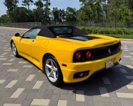 2001 FERRARI 360 SPYDER "MANUAL GATED 6-SPEED COUPE - 2