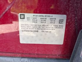 2017 CHEVROLET BOLT EV HATCHBACK ELECTRIC MOTOR LT HATCHBACK 4D at T&T Repairables - used car dealership in Spencer, Indiana.
