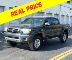 2012 TOYOTA TACOMA DOUBLE CAB PICKUP GRAY AUTOMATIC - Iron Cars Inc