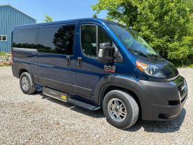 2021 RAM PROMASTER CARGO VAN PASSENGER V6, VVT, 3.6 LITER 1500 LOW ROOF VAN 3D at T&T Repairables - used car dealership in Spencer, Indiana.