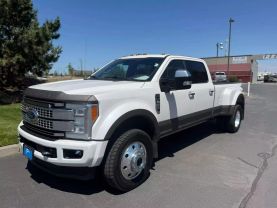 2018 FORD F450 SUPER DUTY CREW CAB PICKUP V8, TURBO DIESEL, 6.7 LITER PLATINUM PICKUP 4D 8 FT