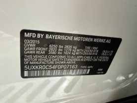 2015 BMW X5 SUV 6-CYL, TURBO, 3.0 LITER XDRIVE35I SPORT UTILITY 4D