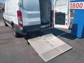 2017 FORD TRANSIT 250 VAN CARGO V6, FLEX FUEL, 3.7 LITER LOW ROOF W/SLIDING SIDE DOOR W/RWB VAN 3D