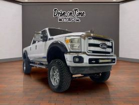 2012 FORD F250 SUPER DUTY CREW CAB PICKUP V8, FLEX FUEL, 6.2 LITER LARIAT PICKUP 4D 6 3/4 FT