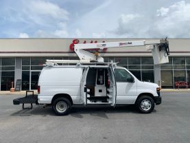 2012 FORD E350 SUPER DUTY 35FT BUCKET VAN SKYVAN UVN35A BUCKET TRUCKS V8, FLEX FUEL, 5.4 LITER VAN 3D - Eddies Auto Sales