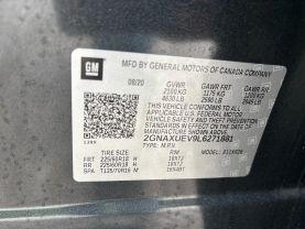 2020 CHEVROLET EQUINOX SUV 4-CYL, TURBO, 1.5 LITER LT SPORT UTILITY 4D at T&T Repairables - used car dealership in Spencer, Indiana.