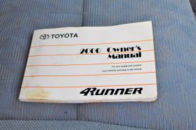 2000 TOYOTA 4RUNNER SUV V6, 3.4 LITER SR5 SPORT UTILITY 4D