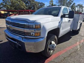 2015 CHEVROLET SILVERADO 3500 HD DOUBLE CAB PICKUP V8, FLEX FUEL, 6.0 LITER WORK TRUCK PICKUP 4D 8 FT